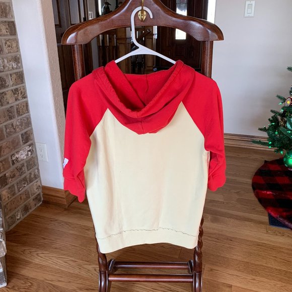 Wisconsin Badgers Short Sleeve Zip Up Hoodie - Size Medium - Picture 2 of 2